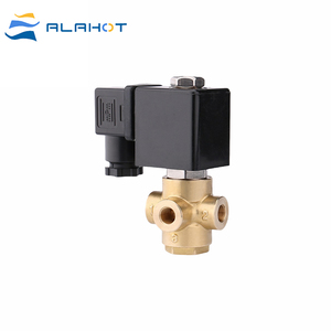 Áp lực cao 3-cách <span class=keywords><strong>Brass</strong></span> solenoid <span class=keywords><strong>valve</strong></span> 1/4 "NPT 6.5mpa Van điều khiển hướng với FKM con dấu - Product Image 3