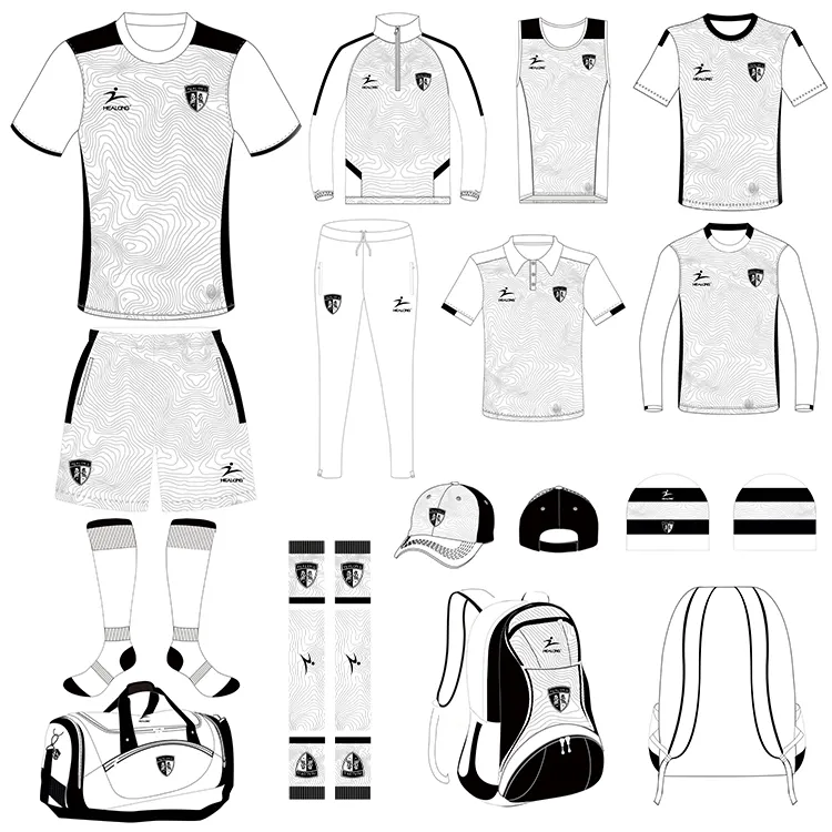 Set di magliette da calcio per uniformi da calcio sublimate personalizzate indossano abbigliamento sportivo