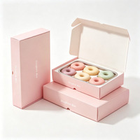 Cajas de Embalaje de Papel Ecológicas para Alimentos, Plegables, para Donuts, Pasteles, Galletas, Pan, Macarons
