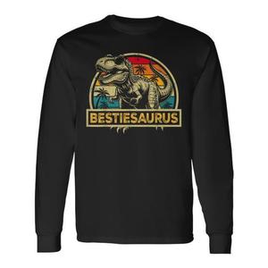 Bestiesaurus T Rex Dinosaur T-shirt à manches longues Design assorti pour la famille - Product Image 1