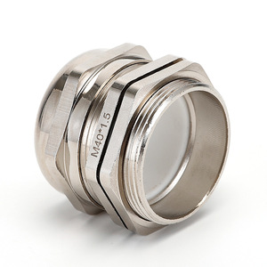 Stainless Steel <b>Cable</b> Gland M40*1.5 Threaded <b>Waterproof</b> Connector For Low Voltage Applications - Product Image 3