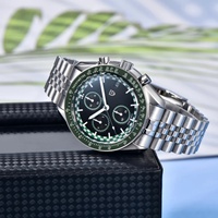 Montre chronographe à quartz pour homme PAGANI DESIGN PD-1816, sport et luxe, cadran à aiguilles, acier inoxydable, verre saphir, coffret cadeau