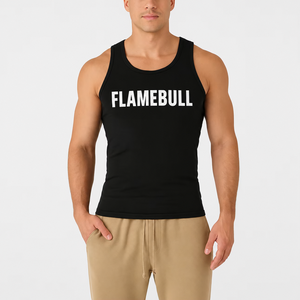 Canotta da <span class=keywords><strong>uomo</strong></span> estiva in cotone a costine, aderente, da palestra, personalizzabile con logo, t-shirt senza maniche da <span class=keywords><strong>uomo</strong></span> - Product Image 1