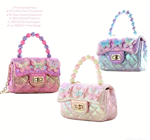 <span class=keywords><strong>Borsa</strong></span> a Tracolla Colorata a Forma di Farfalla per Ragazze, Design in Stile Occidentale, Materiale PU, Chiusura con Gancio, Tracolla a Catena, Traspirante - Product Image 1