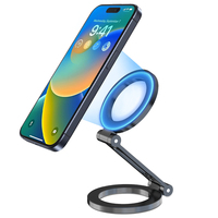 Soporte Magnético Plegable para Teléfono, Portátil, para Escritorio, con Imán Fuerte, para Gimnasio, Transmisión en Vivo, Fotografía