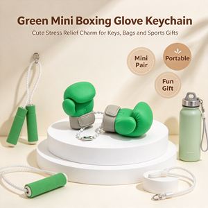 Mini Boxing Glove <b>Ornament</b> Keychain Fun Decorative Bag Charm Novelty <b>Desk</b> Decor Stress Relief Accessory for Bag Key Decora - Product Image 6