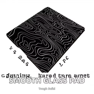 Grand tapis de <span class=keywords><strong>souris</strong></span> en verre trempé, couverture complète du bureau, surface lisse pour <span class=keywords><strong>souris</strong></span> et clavier - Product Image 3