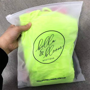 2022 Laminated Plastic Bags With Logos Custom Plastic Shopping Bag Recycled Ziplock Frosted Clear Plastic Bag For Clothes Socks