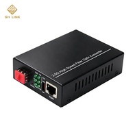 Convertisseur de média fibre optique 2,5G RJ45 2 ports 10 Gbit/s DC5-12V large plage de tension Full Duplex Plug & Play Moule privé Réseau Asie du Sud-Est SH LINK