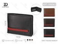 Portafoglio da Uomo in Vera Pelle Jd, Chiusura Corta Pieghevole, Ideale come Regalo - Product Image 1