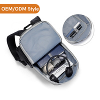 Sac à Dos Solaire Étanche Abordable pour Voyage, Antivol, Durable, pour Ordinateur Portable d'Affaires, 16L, Recharge USB, Écologique