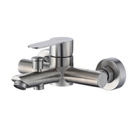 Mitigeur de douche mural en acier inoxydable SUS304, monocommande eau chaude et froide, avec inverseur extractible