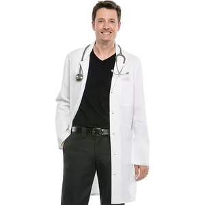 Uniformes élégants de haute qualité pour hôpitaux infirmiers Ensembles Blouse de laboratoire Manteaux de laboratoire médical blancs - Product Image 3