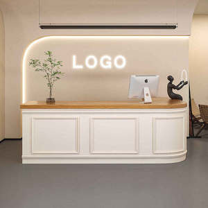 Comptoir de <span class=keywords><strong>réception</strong></span>/caisse minimaliste, durable et écologique pour salon de beauté, magasin de vêtements, studio de photographie de <span class=keywords><strong>mariage</strong></span>, studio de danse - Product Image 2