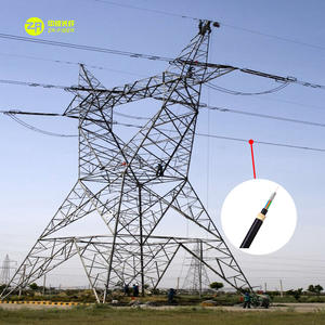 Fibra óptica de 48 hilos Adss de <span class=keywords><strong>200</strong></span> a 400m aérea sola chaqueta G655 G652d 6 24 núcleo de modo único cable de fibra óptica - Product Image 1