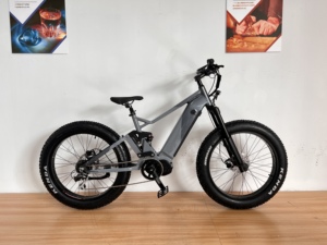 Vélo électrique tout-terrain à pneus larges Air Shock 7 vitesses, suspension intégrale, 48V 17.4AH, moteur central Bafang G510 - Product Image 3