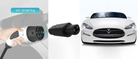 Adaptateur de charge de voiture électrique 32A Type 2 vers Tesla Adaptateur de connecteur Tesla EV Type 2 EU vers NACS pour voiture Tesla