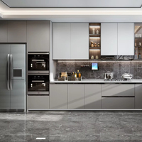 Lesso Home Modern Furnitures Design Lemari Dapur Mewah Model Mini Pegangan Lemari Dapur Kuningan Pintu Lemari Dapur Modern