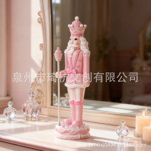 ตุ๊กตาทหารนัทแครกเกอร์ทำจากเรซิ่นรูปเค้กครีมวอลนัท ขนาด 7 นิ้ว สไตล์ยุโรป ของตกแต่งภายในบ้าน ของขวัญ - Product Image 3