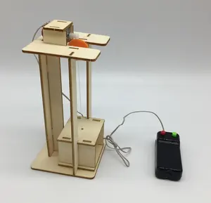DIY 模型电动电梯创新电梯为孩子科学技术玩具