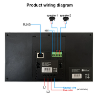 Interrupteur intelligent 240V, norme UE, US, Asie, écran tactile Android 8 pouces, durable, étanche, montage magnétique, musique