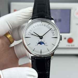 Reloj multifunción de alta calidad para hombre con fase lunar blanca: reloj mecánico de lujo, estilo empresarial y resistente al agua - Product Image 1