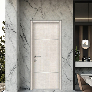 Puerta de Acero de Alta Calidad con Acabado en Madera Estilo Swing para Dormitorio y Cocina, para Diseño Interior de Habitaciones de Villa - Product Image 1