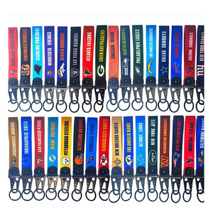 Populaire en gros Football américain bracelet lanière courte porte-clés couleur de l'équipe (toutes les équipes) - Product Image 4