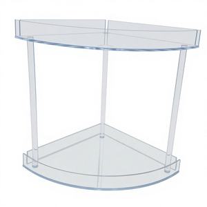 Organizador <span class=keywords><strong>de</strong></span> Esquina <span class=keywords><strong>de</strong></span> Acrílico Transparente Personalizado <span class=keywords><strong>de</strong></span> Fábrica, <span class=keywords><strong>de</strong></span> Doble Capa, para Encimera, Baño, Tocador, Condimentos - Product Image 4