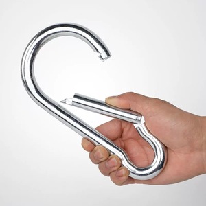 Hook <strong>Clip</strong> Stainless Steel Carabiner 304/316/Iron M10 Spring Snap Hook Carabiner <strong>Clips</strong> Lifting Hooks - Product Image 5