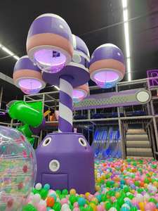 Laberinto de toboganes de neón Ledi, equipo de juegos interior suave para niños, modelo Anshun, capacidad máxima 500, para juegos en interiores. - Product Image 6