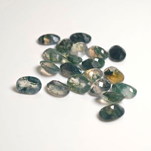 ZDD Moss Agate Egg Shaped Natural <b>Stone</b> Ornament Durable For Everyday Wear - Product Image 4