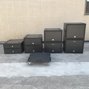 Kkmark console de gavetas portátil, alta qualidade, porta-malas para estrada, dj, mixer, estação de trabalho dobrável, estojo para gavetas de voo ou estrada