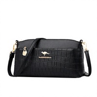 Sac fourre-tout bandoulière pour femme en PU résistant à l'eau, motif crocodile, à sangle unique, pour voyage et usage quotidien
