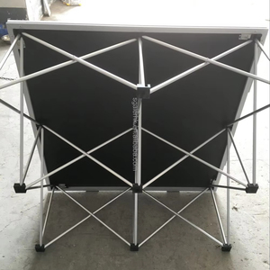 Plataforma de Escenario Portátil Plegable de Aleación de Aluminio, Podio para Exteriores para Conciertos, Eventos y Bodas - Product Image 1