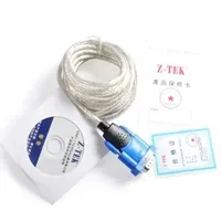 Endüstriyel Sınıf PLC Dönüşüm Kablosu USB RS232 Seri Port PVC Kılıf Z-TEK Evrensel Veri Programlama İndirme Hattı USB-232