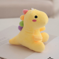 Peluches pour machine à griffes, animaux en peluche de dessin animé, dinosaures, mini porte-clés en peluche personnalisables pour cadeau d'enfants