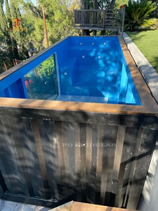 Vidrio laminado sobre el suelo patio trasero jardín contenedor <span class=keywords><strong>piscina</strong></span> país Villa cómodo spa masaje sauna <span class=keywords><strong>casa</strong></span> - Product Image 2