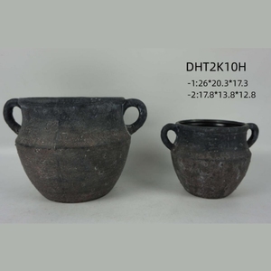 Newpower Vintage Home hecho a mano olla <span class=keywords><strong>de</strong></span> arcilla jarrón suculenta maceta Mesa decorador <span class=keywords><strong>de</strong></span> <span class=keywords><strong>flores</strong></span> tarro <span class=keywords><strong>de</strong></span> <span class=keywords><strong>flores</strong></span> <span class=keywords><strong>secas</strong></span> - Product Image 5