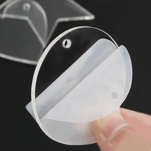 Liontin cakram akrilik transparan kustom, liontin polos dekorasi warna Natal gaya desain Modern - Product Image 4