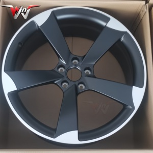 Cerchi da 20 Pollici 5x112 Grigio Canna di Fucile con Finitura Diamantata a Cinque Razze per Auto Passeggeri Audi Q5 Q7 Q8 A8 A6 A5 A4 RS3 RS Volkswagen Golf - Product Image 1
