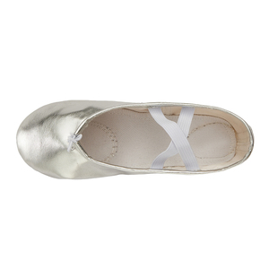 <span class=keywords><strong>Scarpe</strong></span> da Ballo Classico <span class=keywords><strong>in</strong></span> <span class=keywords><strong>Pelle</strong></span> Dorata per Donna, Suola <span class=keywords><strong>in</strong></span> Camoscio, <span class=keywords><strong>Scarpe</strong></span> da Ballerina Argento per Principianti e Pratica di Danza - Product Image 3