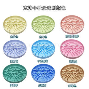 Mangkuk Makan Anjing Bulat Anti Makan Cepat Grosir Dropship + Alas Jilat Kucing Silikon Non-Toksik dengan Alas Hisap - Product Image 3