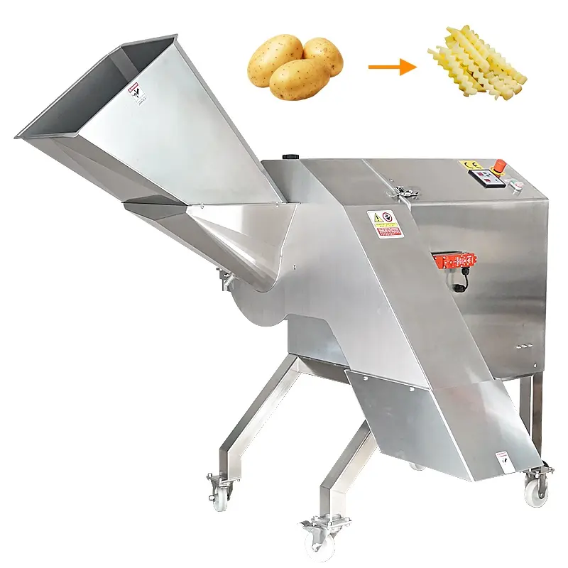 Macchina da taglio automatica per patatine fritte con onda di patate a denti di lupo commerciale su larga scala di vendita diretta in fabbrica