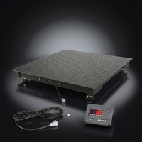 Pèse-personne au sol en acier au carbone LCD HUAXIN SCS-1 1,0x1,0m, personnalisable, 1 tonne, meilleur prix usine, support OEM/ODM, garantie 3 ans