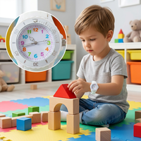Montres à quartz de luxe en alliage pour enfants, style décontracté, bracelet en silicone coloré, pour garçons et filles, verre 20 mm, pour étudiants et sportifs, vente en gros