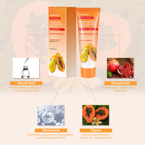 Private Label Skin Care Products Whitening Exfoliating Gel Deep Cleansing Niacinamide Papaya Exfoliating for Face and Body Scrub - Product Image 5