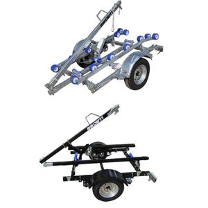 Fabricant / usine chinoise <span class=keywords><strong>LUBO</strong></span>, fourniture de remorques pour bateaux pneumatiques de 3,8 m, remorque pliable pour bateaux - Product Image 1