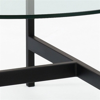 Table basse moderne en acier inoxydable trempé, design minimaliste réglable, style artistique contemporain, pour salon de luxe ou hôtel