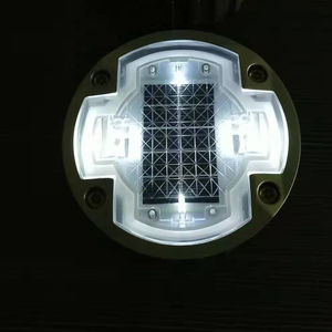 ريف سيتي IP68 مسمار طريق شمسي من الألومنيوم والبلاستيك أدى وامض تحذير أبيض عاكس ضوء حركة المرور - Product Image 5